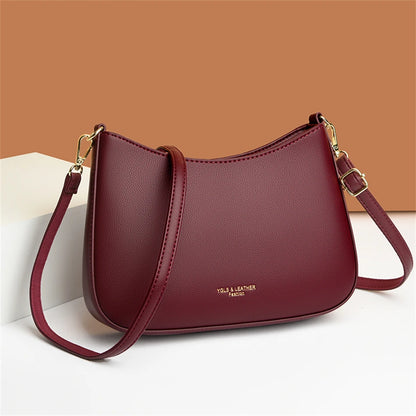 High Quality Underarm Shoulder Bags for Women 2024 Solid Color New Texture Leather Crossbody Bag Luxury Designer Handbags Sac