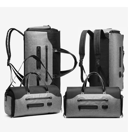 OZUKO Garment Bag Multifunction Men Suit Storage Large Capacity Luggage Handbag Male Waterproof Travel Duffel Bag Shoes Pocket