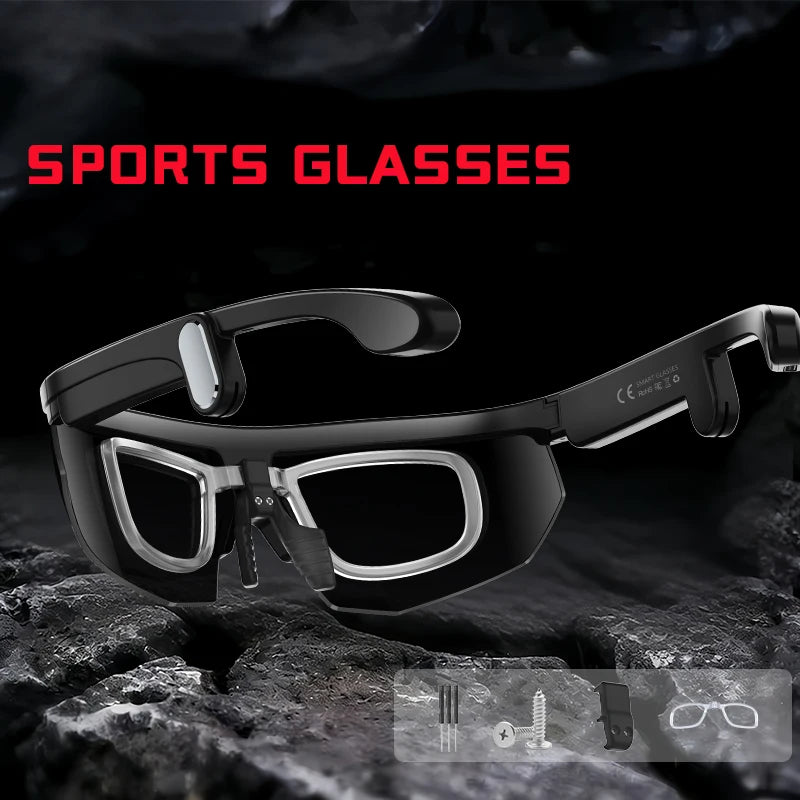 AI Smart Glasses with Camera  with built-in storage (no SD card required)deal for outdoor sports such as cycling skiing baseball