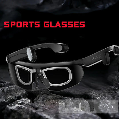 AI Smart Glasses with Camera  with built-in storage (no SD card required)deal for outdoor sports such as cycling skiing baseball