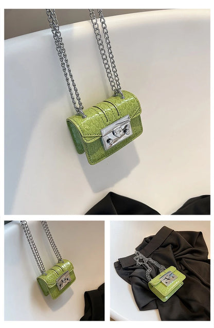 Chain Female Bag Mini Summer Crossbody Bags for Women Fashion Luxury Designer Handbag Women's 2025 Trend Woman Shoulder Purse