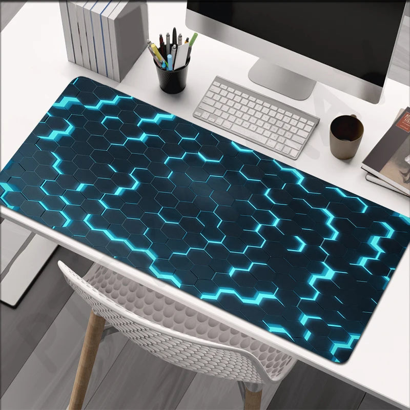 Large Gaming Mousepads Mouse Pad Computer Mousepad Geometric Mouse Mat 90x40cm Desk Pads For PC Keyboard Mats Table Rug