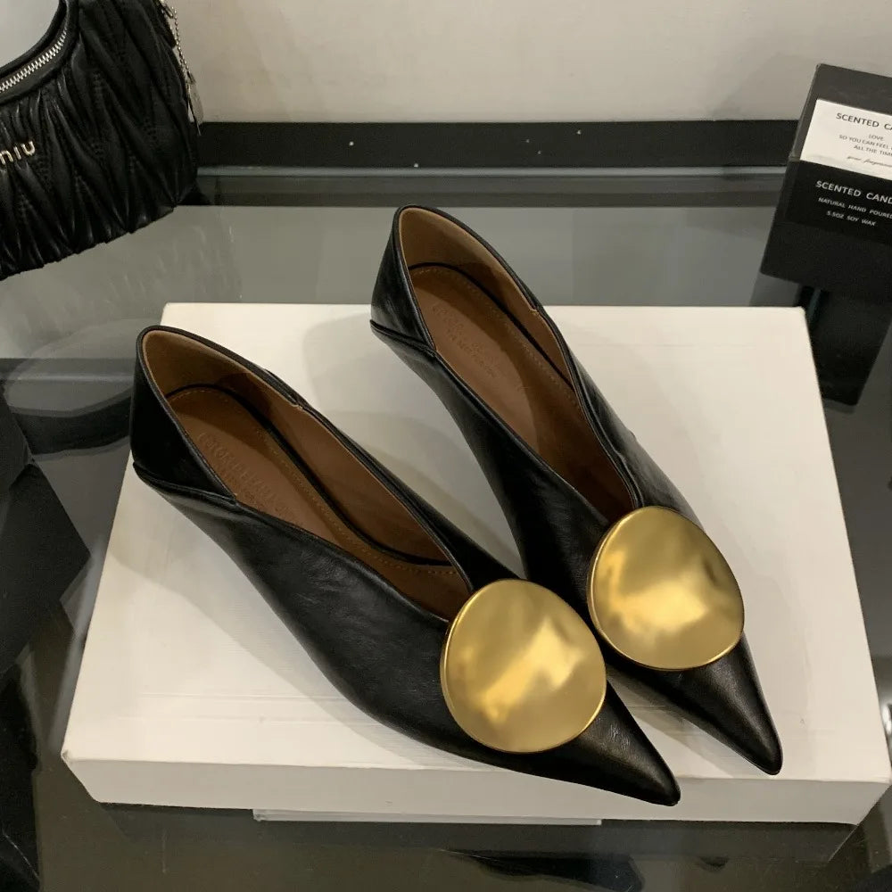 Luxury Women Heeled Shoes Pointed Toe Low Heels Designer Shoes Sexy Dress Fashion Woman Pumps Summer Elegant Zapatos Mujer