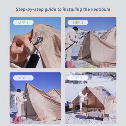 PAKICETUS Luxury Inflatable Camping Tent with Skylight Quick Setup Blow Up Tent with Air Pump 4-6 Persons Large Family Portable Outdoor Tent for Camping Hiking Backyard