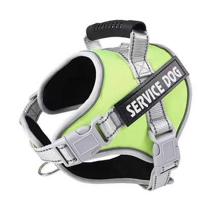 Adjustable Walking Dog Harness, Handle & Leash, No Pull Reflective Pet Vest, Soft Breathable Mesh, Suitable for Small & Big Dogs