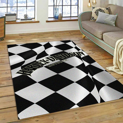 27 Style Harley-y Motorcycle Logo Rug Carpet for Living Room Bedroom Home Decor,floor Mat Non-slip for Sofa Doormat Gift kids