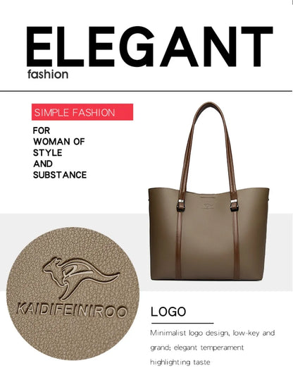 Large Capacity Shopping Bag for Daily Commuting Hand Bags Luxury Shoulder Bags High Quality Pu Leather Hnadbags Caual Tote Sac