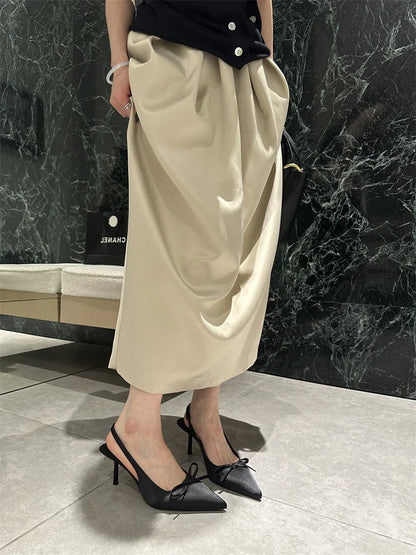 Designer Luxury Summer Women Sandals Fashion Pointed Toe Butterfly-knot Shoes Ladies Elegant High Heels Party Club Sandalias