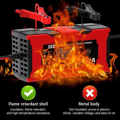 Car Battery Charger Intelligent Smart Battery Charging Universal 12V 10A/6A Fast Power Charging Pulse Repair Tools For SUV Motorcycle Truck RV