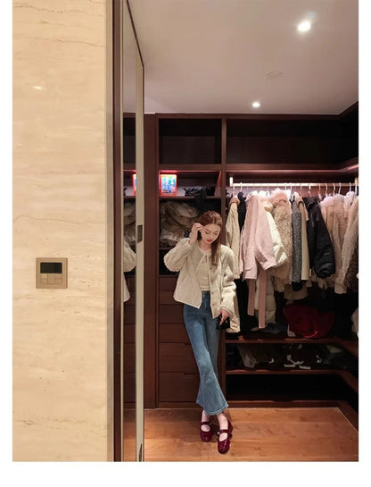 Women Two Tone Mary Jane Shoes 2026 New Patent Leather Buckle Strap Low Heel Casual Shoes For Office And Daily Wear Elegant