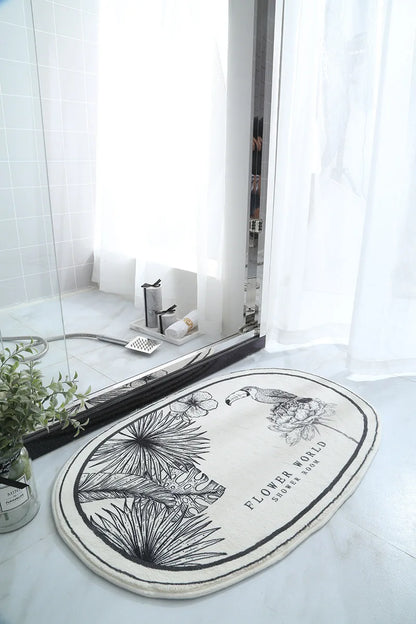 Non-Slip Bath Mat Absorbent Carpets INS Style Doormat  Entrance Mats Balcony Porch Area Rugs Living Room Bathroom Alfombra