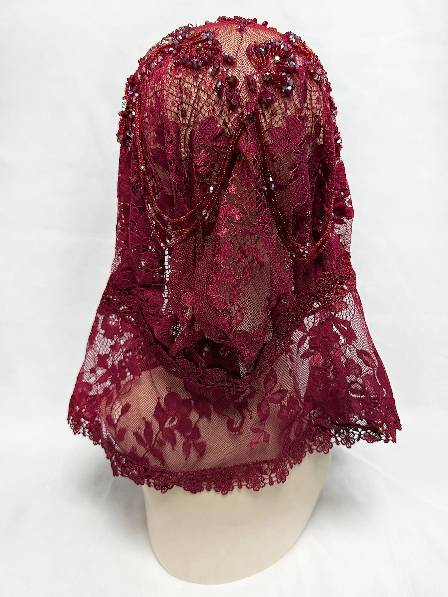 New 2025 Muslim Women Shawl Headscarf Luxury Tassels Beads Scarf Malaysia Prayer Kufi Islam Saudi Arabia Lace Hijab