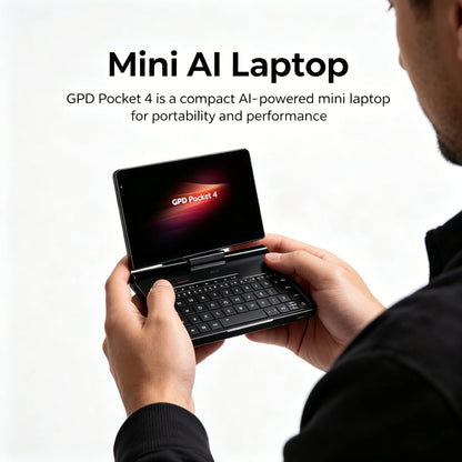 New GPD Pocket 4 2025 Mini Laptop PC 8 Inch AI 9 HX 370 8840U 16/32/64GB RAM 1/2TB NVME SSD 2K 144HZ Full-featured Handheld WIFI