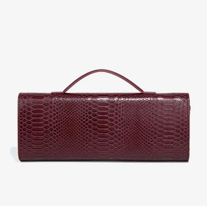 PU Leather Fashion Luxury Top-Handle Bag For Women Evening Handbag Long Purse Crocodile Pattern Crossbody Shoulder Bags