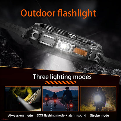 New 1400 mAh Battery Military Smartwatch Men IP68 Waterproof Flashlight Health Monitor Sports Call Smart Watch For iOS Android