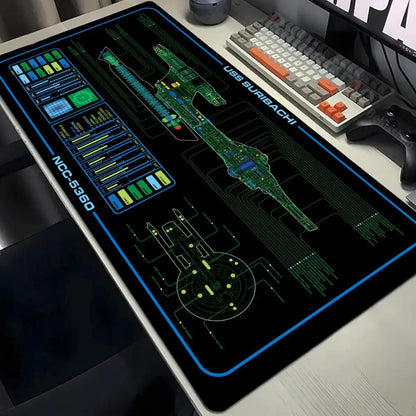 Large Gaming Pad XXL 1200x600 Computer Gamer Star Trek Mouse Pad Cartoon Keyboard Mouse Mat Desk Mouse Pad for PC Desk Pad