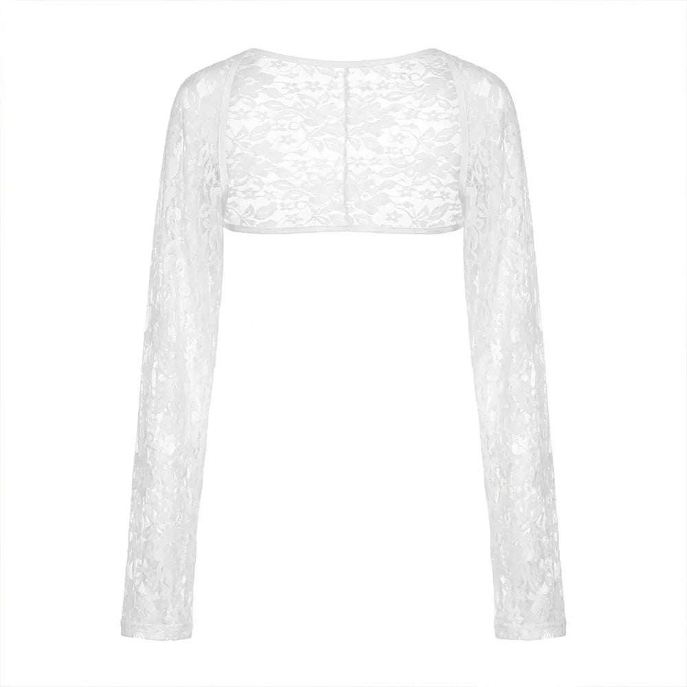Fashion Lace Mesh Women Sunshade Sleeves Hollow Out Long Sleeve UV Protection Sleeves Ice Silk Thin One Shoulder Sleeves Cycling