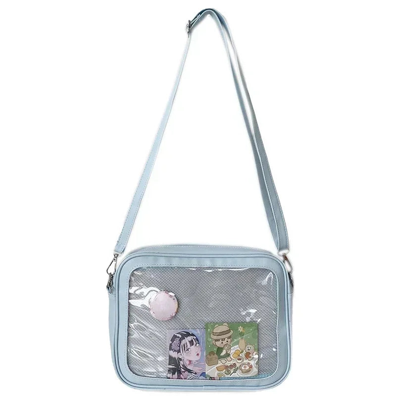 Female Ita Crossbody Bag Womens Transparent Messenger Bag Girls Cute-Lolita Shoulder Bags Teens Fashion Satchels Bag Ins