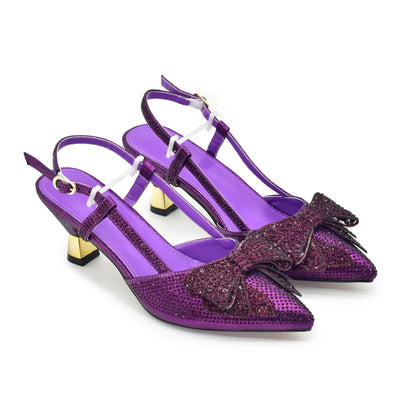 New Arrival Matching Shoes and Bag for Women for Weddings Shoe and Bag Set for Nigeria Party Italy Luxury Designer Shoes Women