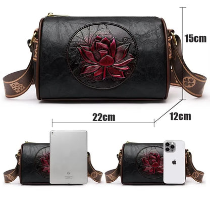 Genuine Soft Pu Leather Handbags for Women Vintage Shoulder Tote Bag Luxury Designer Ladies Large Capacity Purse Bags Sac A Main
