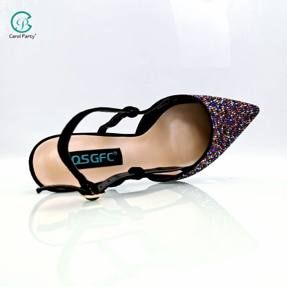 Nigerian Style Large Capacity Shoulder Bag African Ladies Wedding Party Shoes Or Commuter Shoes And Bag
