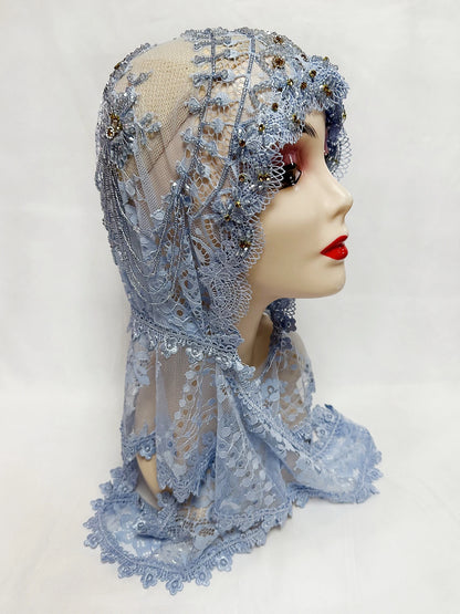 New 2025 Muslim Women Shawl Headscarf Luxury Tassels Beads Scarf Malaysia Prayer Kufi Islam Saudi Arabia Lace Hijab