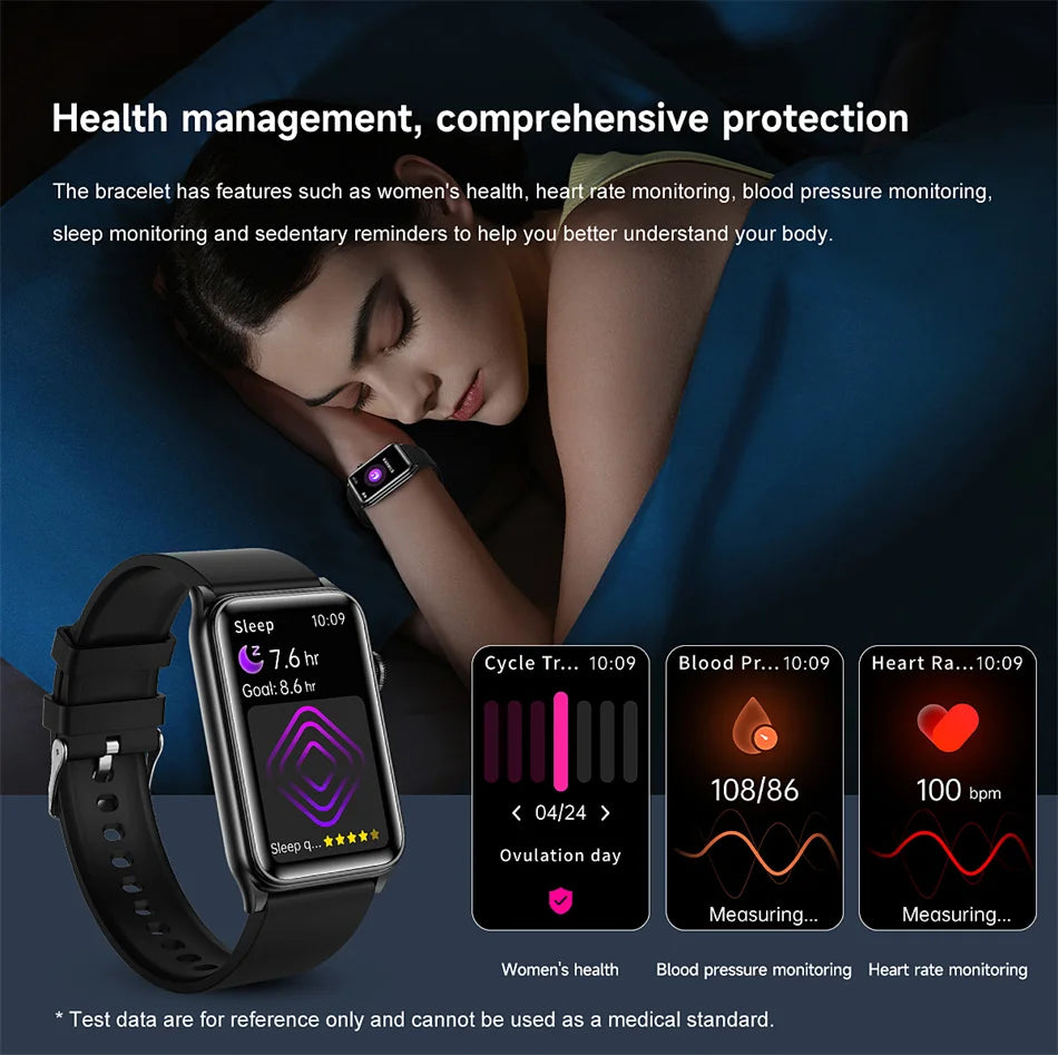 2025 New AI Health Manager Smart Watch Men Blood Pressure Blood Oxygen Sports Bluetooth Call Waterproof Health SmartWatch