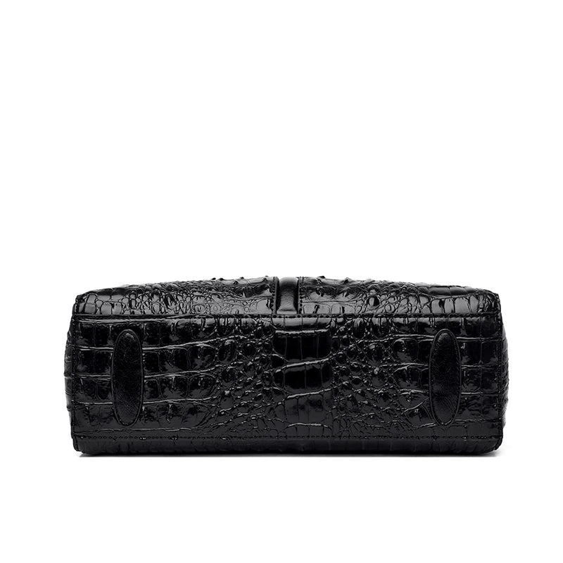 New Leather Women Messenger Bags Crocodile Female Crossbody Shoulder Hand bags For Women 2023 High Quality Ladies Handbags