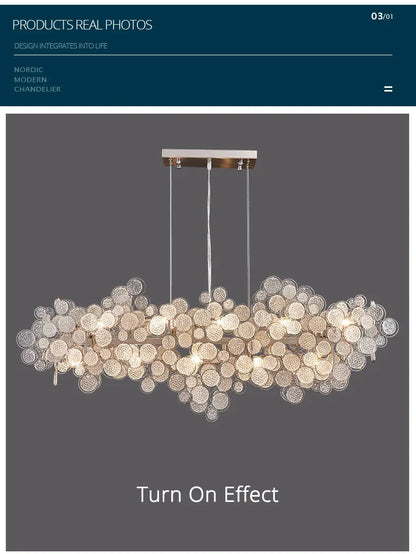 Modern Luxury Creative Living Dining Room Glass Led Chandelier Personality Simple Designer Pendant Lights Bedroom Study Lamps