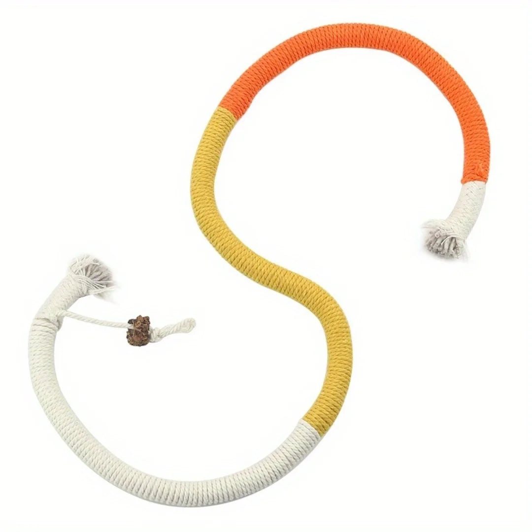 Cotton Cat Chew Toy for Teeth Cleaning Catnip Rope Toys for Indoor Cats Nibbling Exercise Interactive Cat Nip Teething Toys