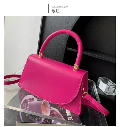 Texture Small Bag for Women, New Trend This Year Solid Color Crossbody Bag, Fashionable Hand-held Small Square Bags Trend