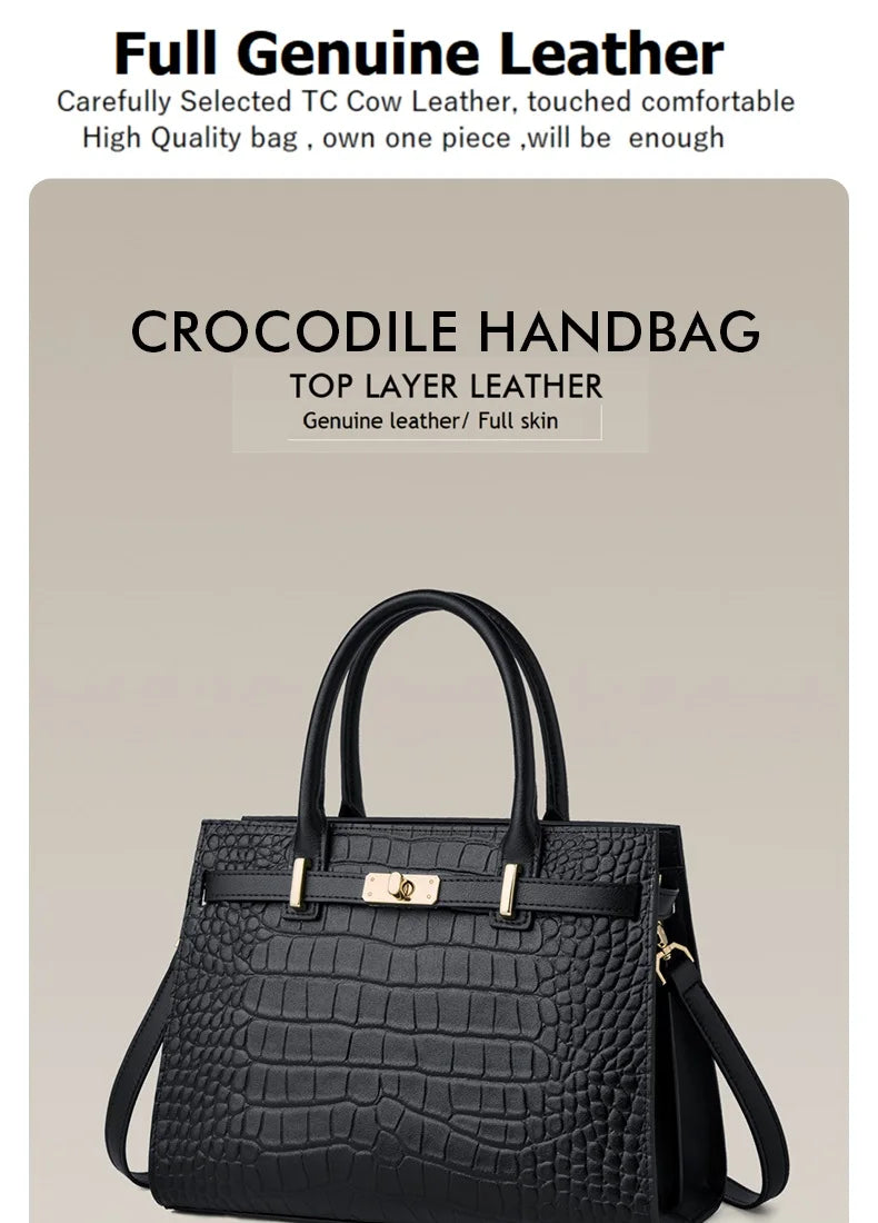 New Arrived ZOOLER Woman Genuine Leather Bag Real Skin Female Shoulder Bags for Business Ladies Top Handle Handbags Purse#wg383
