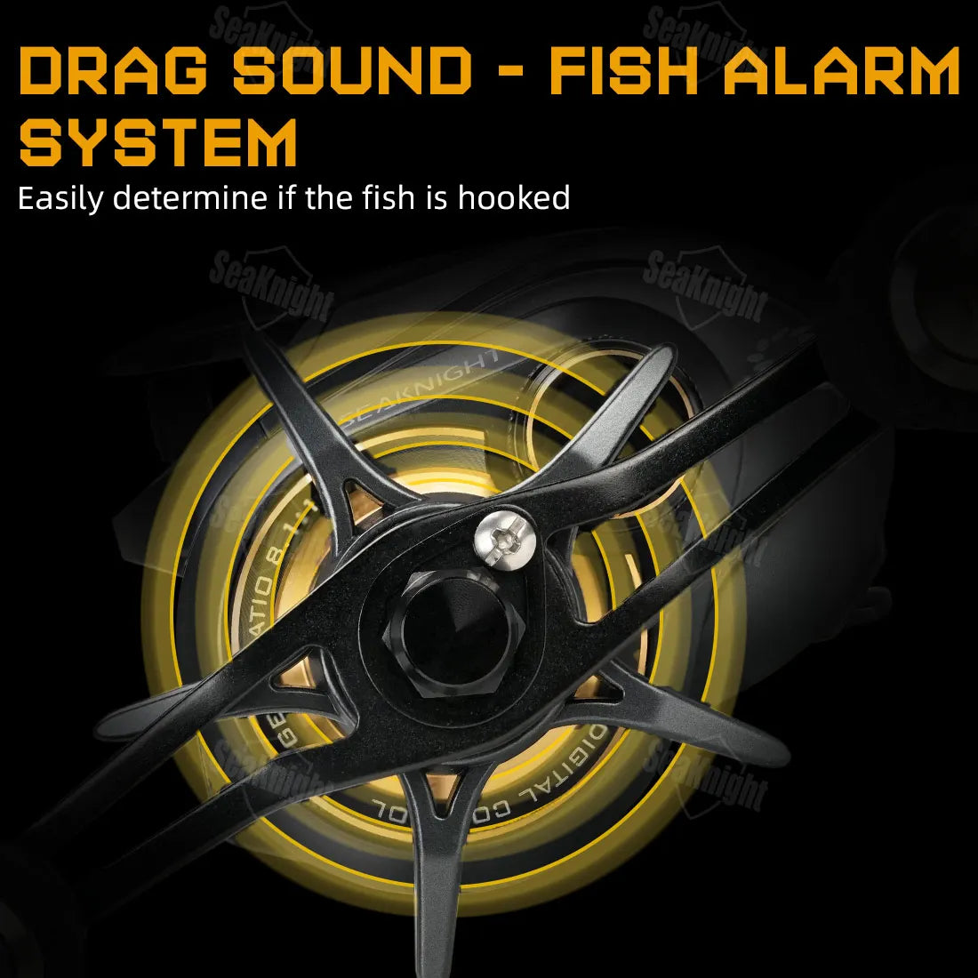 SeaKnight Brand FALCAN IV DC 8.1:1 Series Baitcasting 10+1BB Carbon Fiber Drag System 7kg/15lbs Brass Gear Power Fishing Reel