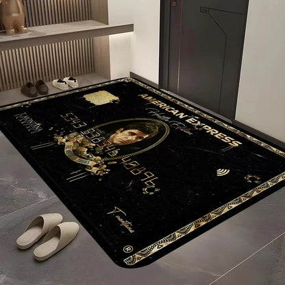 Stylish Movie Scarface Design Floor Mat Sofa Chairs Area Carpet for Living Room Decor Bedroom Non-Slip Bedside Soft Rug Doormat