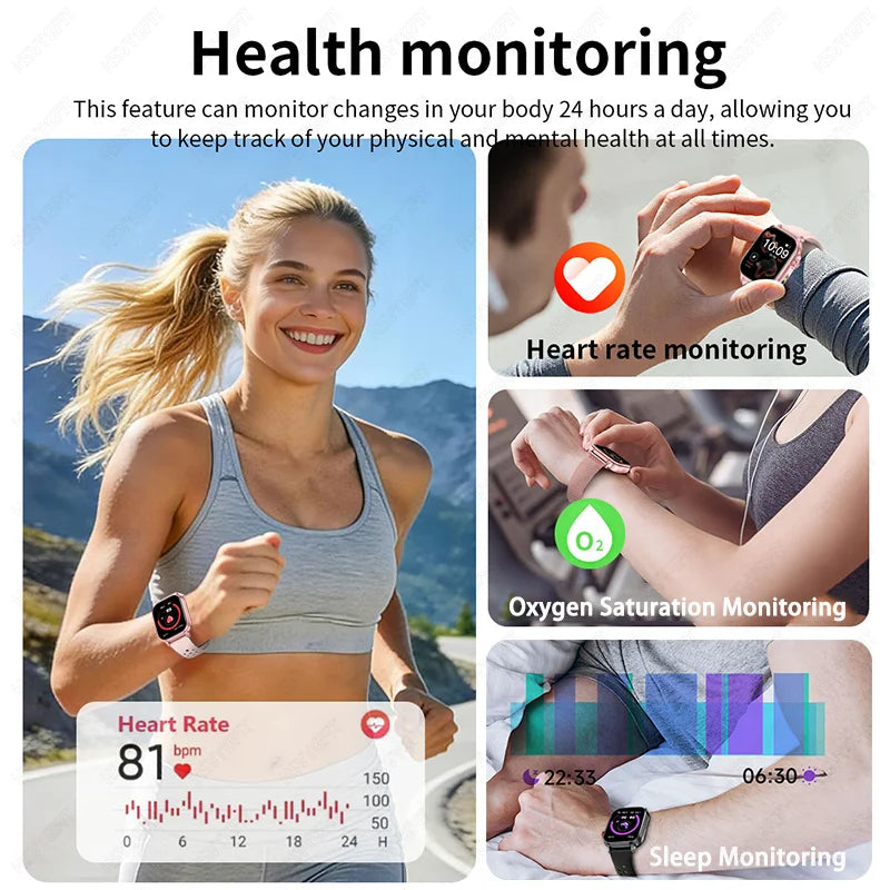 2026 New Men's and Women's Smartwatches, Fitness Trackers, Wireless Calling, IPX8 Waterproof, Activity Pedometers, Birthday Gift