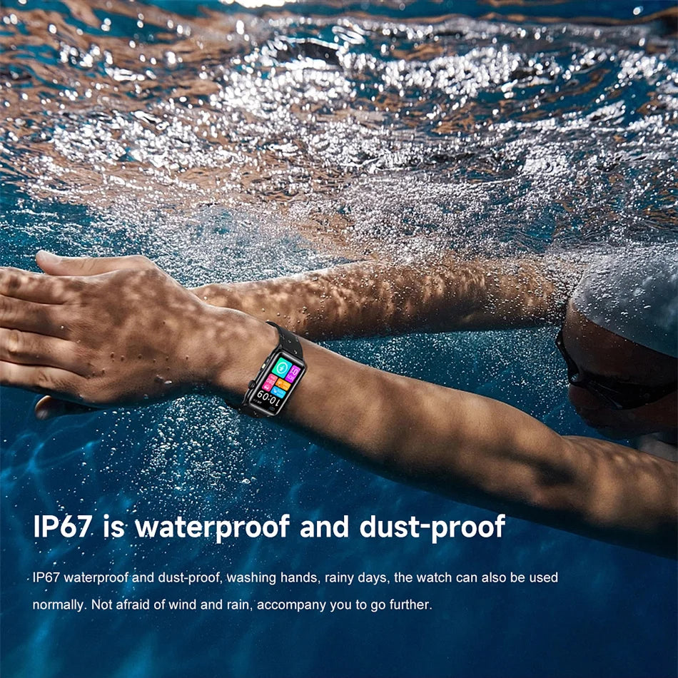 2025 New AI Health Manager Smart Watch Men Blood Pressure Blood Oxygen Sports Bluetooth Call Waterproof Health SmartWatch