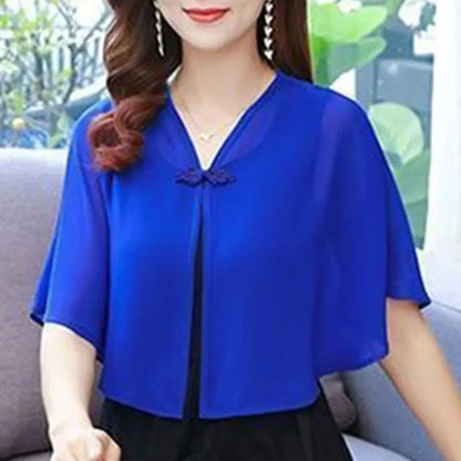 Summer Women's Sun Protection Clothing Super Thin Small Coat New Chiffon Shawl Tops Breathable Sunscreen Cardigan Chiffon Shawls