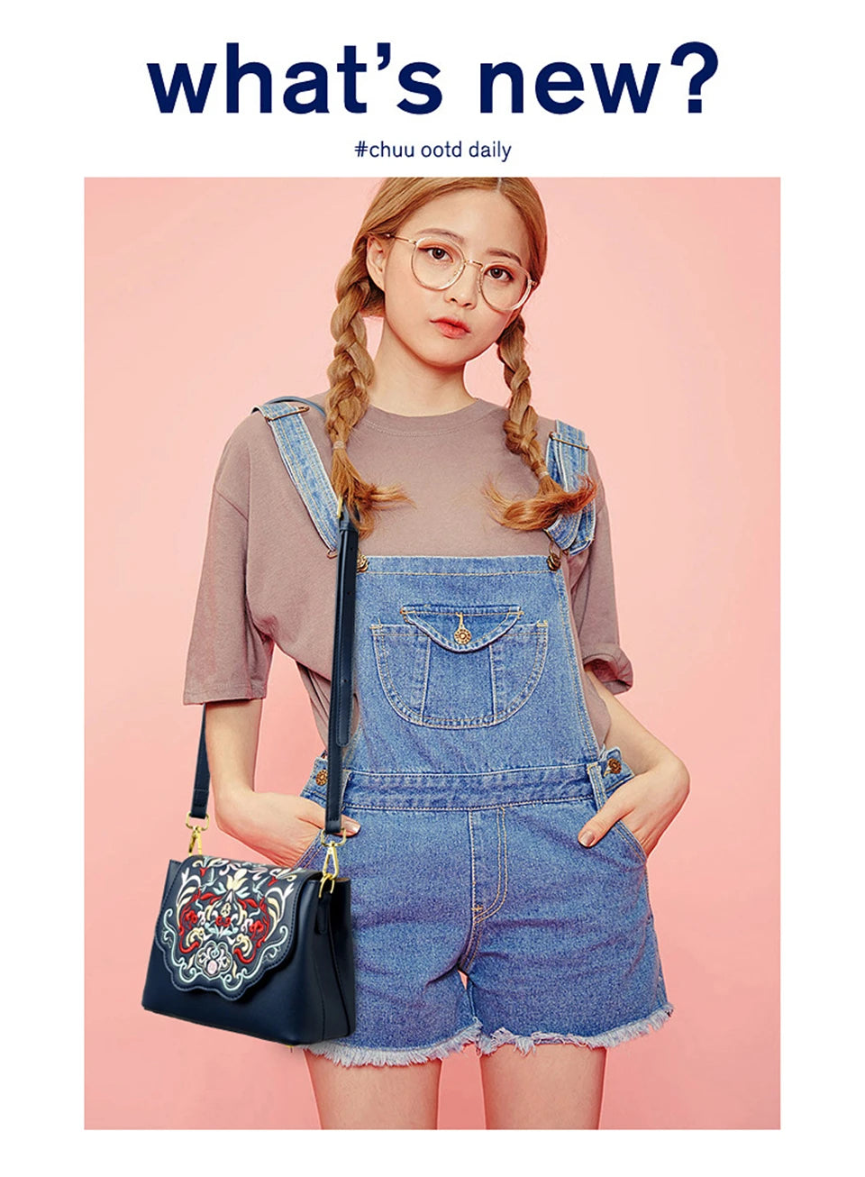 Fashion Embroidery Shoulder Bag Women Designer High Quality Leather Handbag Purse Ladies Small Crossbody Messenger Bag Female