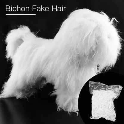 Fenice Pet Simulation Hair Grooming Fake Dog Model Practice Dog Standard Skeleton Model Dog Full Body Fake Hair