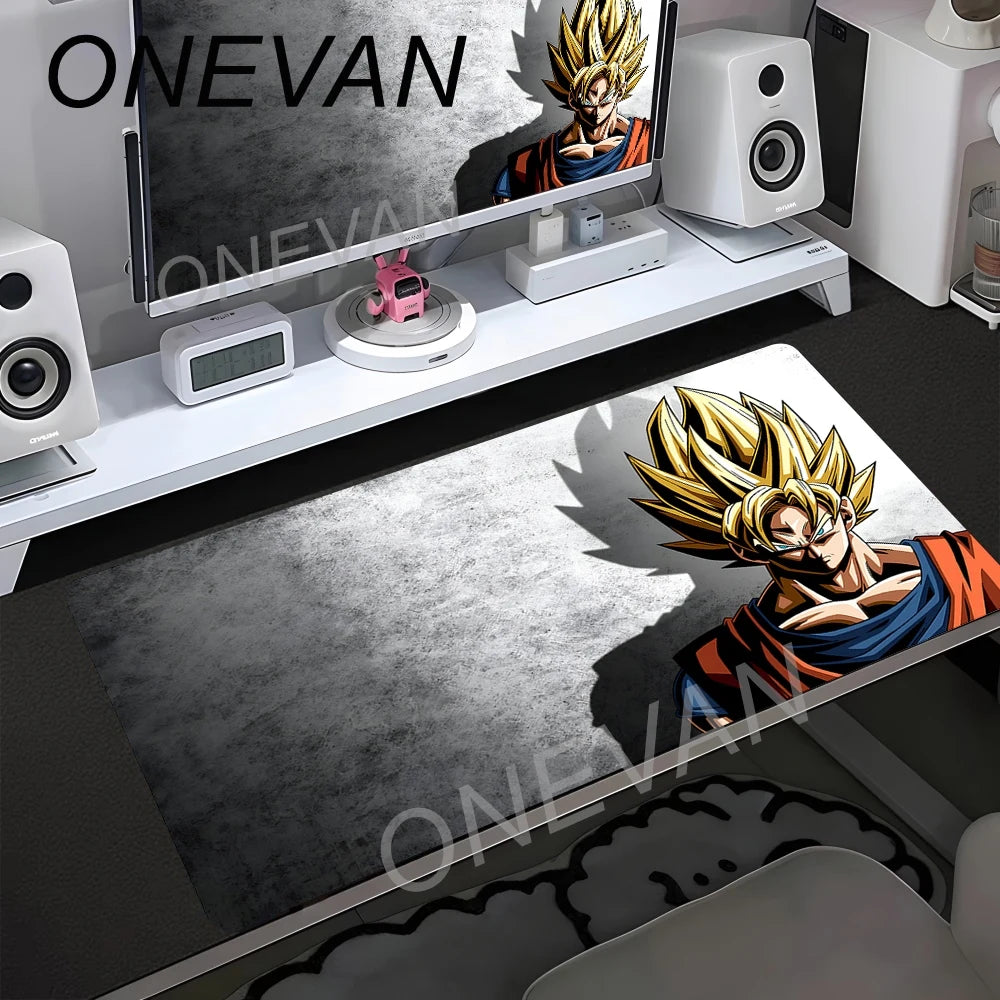 Game E-sports Special Table Mat Animation Non-slip Pad Oversized Dragon Ball Computer Keyboard Pad Son Goku Rubber Mouse Pads
