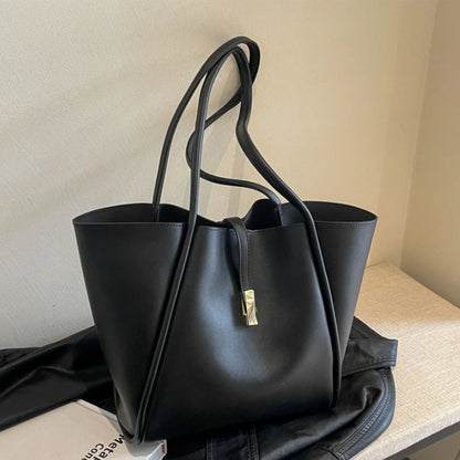 Branded Designer Shoulder Tote Bags For Women Soft PU Leather 2-IN-1 Big Capacity Shopper Tote Set 2025 Luxury Designer Handbags