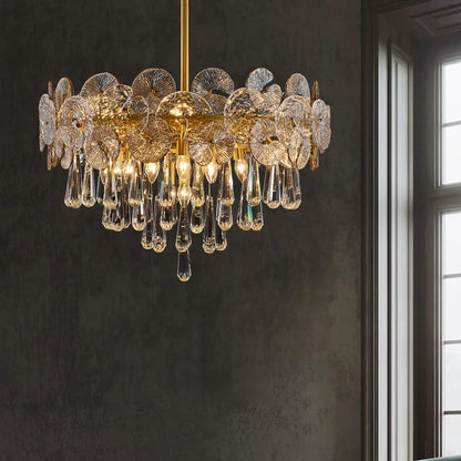 Modern Creative Ceiling Chandelier Luxury Crystal Pendant Light for Living Dining Room Bedroom Home Decor Luster Lamp Fixture