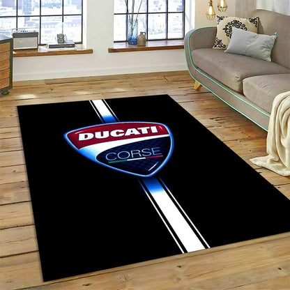 3D Racing Motorcycle Sign Carpet Rug for Living Room Bedroom Home Sofa Decoration,kids Play Non-slip Floor Mat Christmas Gift