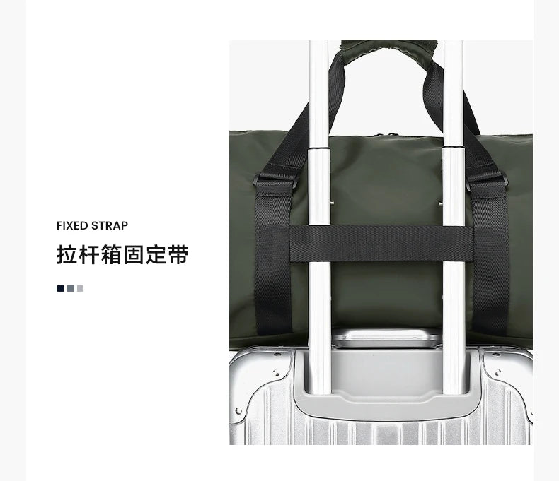 LEE Smart Gym Duffel Bag with Shoe Compartment Dry Wet Bag Men Women Waterproof Large Size Sport Training Luggage Travel Bag