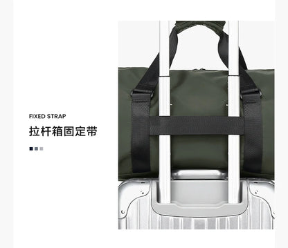 LEE Smart Gym Duffel Bag with Shoe Compartment Dry Wet Bag Men Women Waterproof Large Size Sport Training Luggage Travel Bag