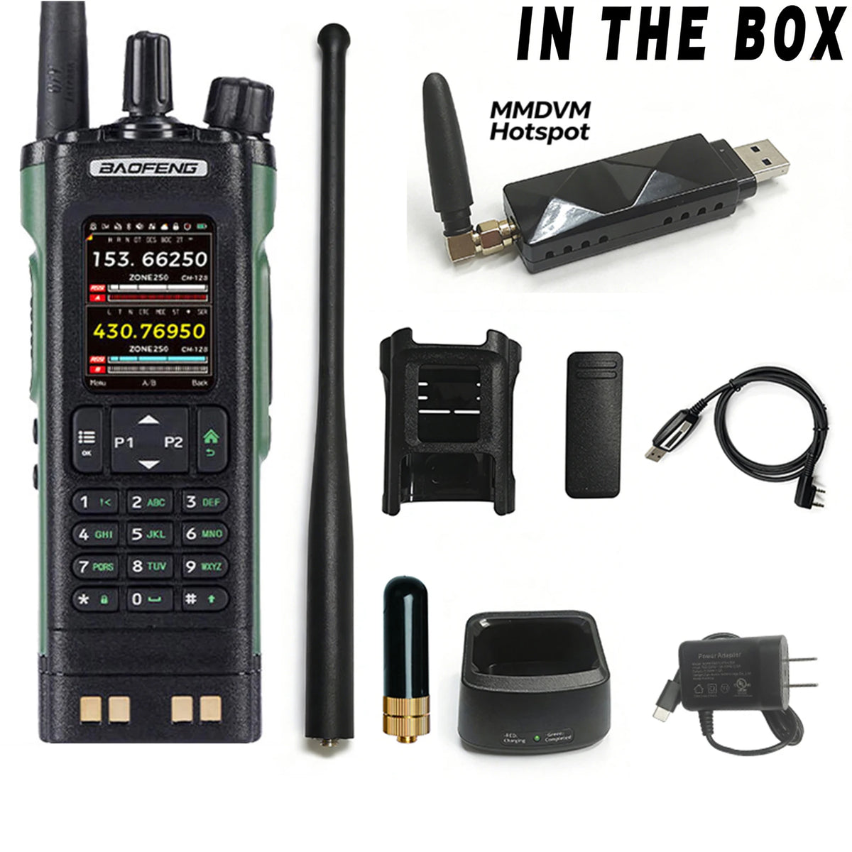 DMR Plug and Play Bundle Baofeng DM32UV Digital Analog Dual Band Portable Two Way Radio USB MMDVM Hotspot Walkie Talkie Low Cost