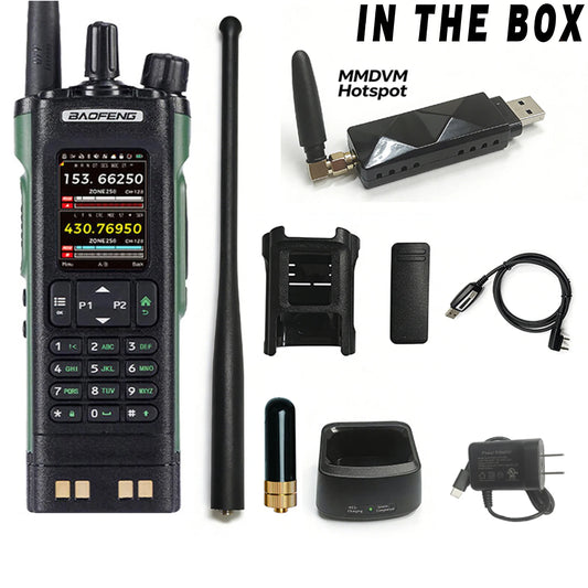 DMR Plug and Play Bundle Baofeng DM32UV Digital Analog Dual Band Portable Two Way Radio USB MMDVM Hotspot Walkie Talkie Low Cost