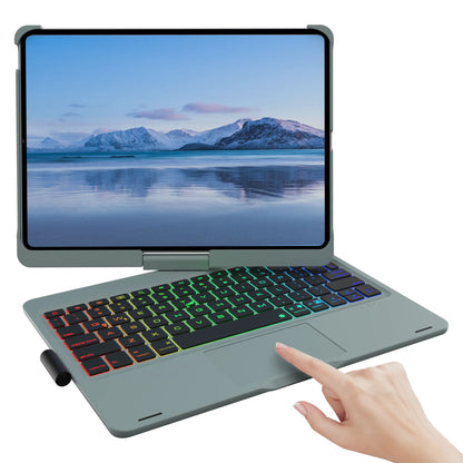 Backlit Keyboard Case with Trackpad & 360° Swivel for iPad 10th/11th Gen (A16), iPad Air 4th/5th Gen, and iPad Pro 11 (All Model