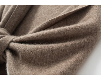 High quality triangular design women's 100% cashmere scarf fashionable shawl winter knitted warm neck protection adult scarf