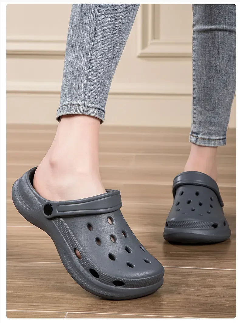 2026Summer Men Clogs Sandals Men's and Women's Leisure Slippers Beach Slides Home Garden Shoes Outdoor Sandals Plus Size46 47 48